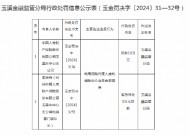 国寿财险玉溪市中心支公司被罚10万元：因利用保险代理人虚构保险中介业务套取费用