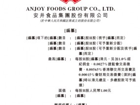 安井食品，递交招股书，冲刺A+H，高盛、中金公司联席保荐| A股公司香港上市