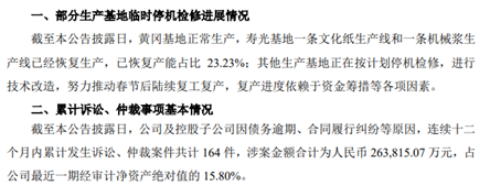 产能检修、诉讼缠身，造纸巨头晨鸣纸业2024年预亏65亿至75亿